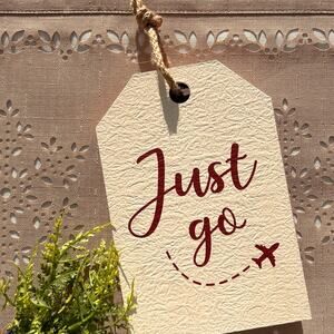 Michaels "Just Go" Travel Tabletop Wall Room Decor by Ashland